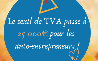 TVA à 25000€ pour les éducateurs canins