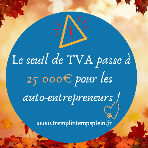 TVA à 25000€ pour les éducateurs canins